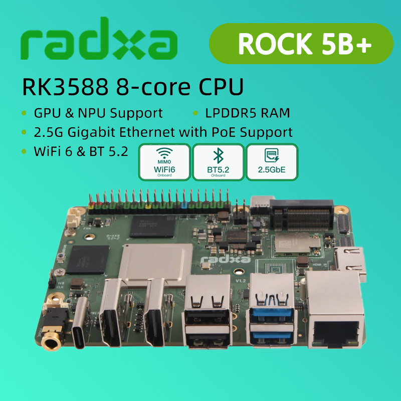 Radxa ROCK 5B+ Rockchip RK3588 - Radxa Rock 5B 16Gb 评论和价格